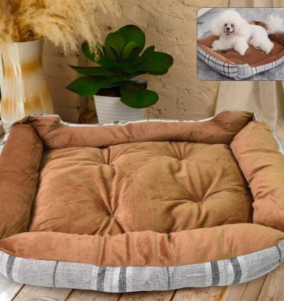 Pet Dog Bed – Thickened Warm Dog Mat for Medium-Sized Dogs & Cats, Portable Plush Pet Mattress (1 Pc)