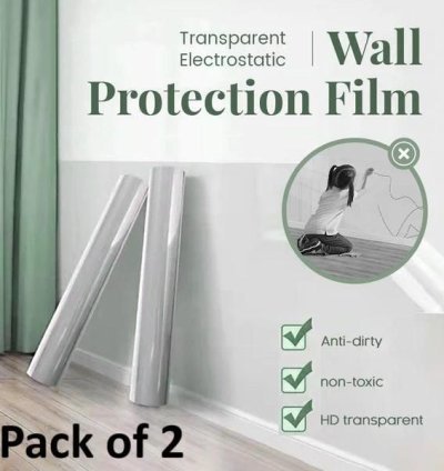Self- Adhesive Transparent Electrostatic Wall Protection Film Buy 1 Get 1 Free
