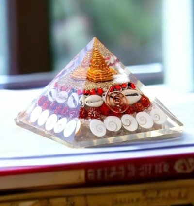 Crystal Wealth Gomati Chakra Shree Yantra Pyramid